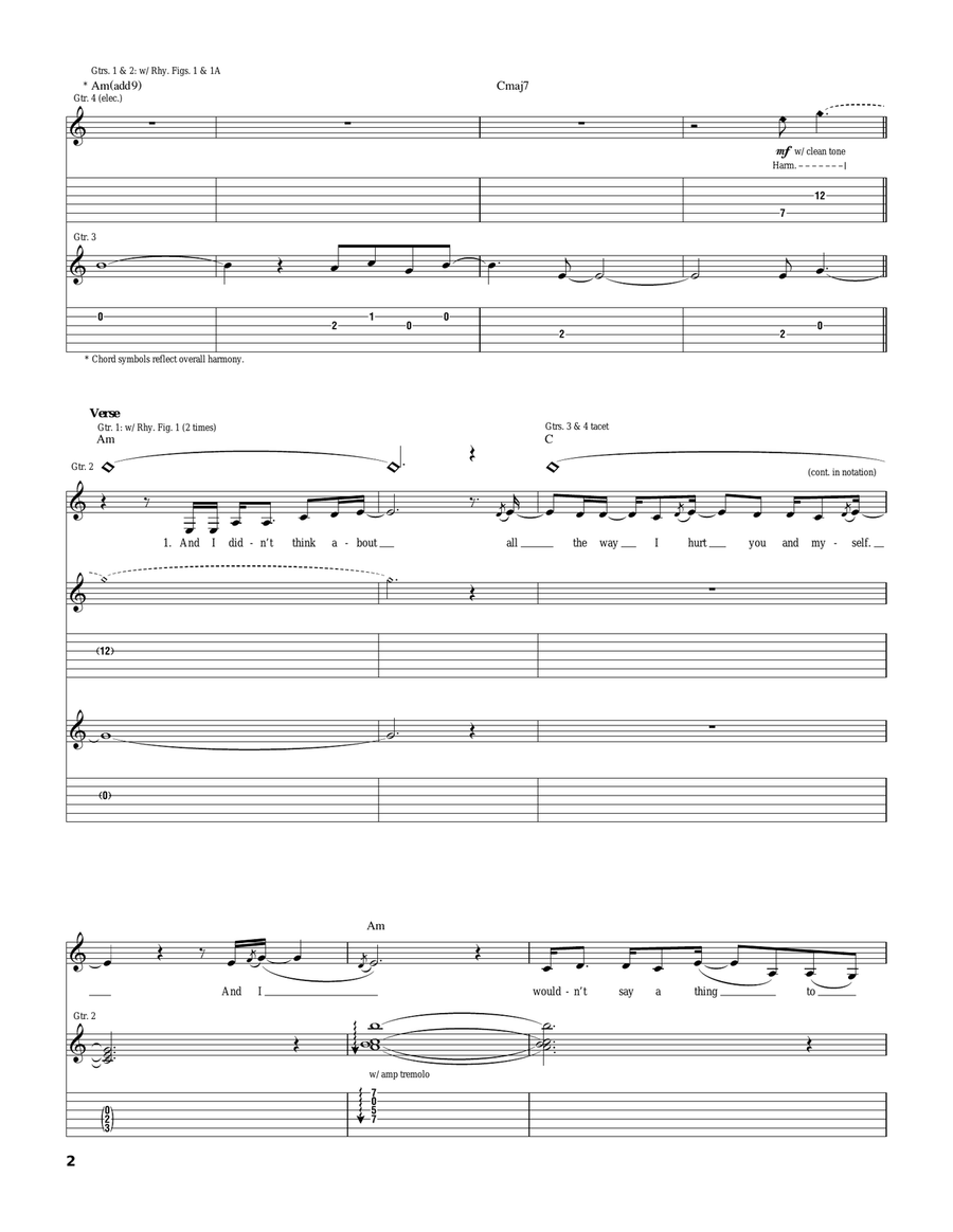 It's Over It's Over Acoustic Guitar scores gallery preview page 2