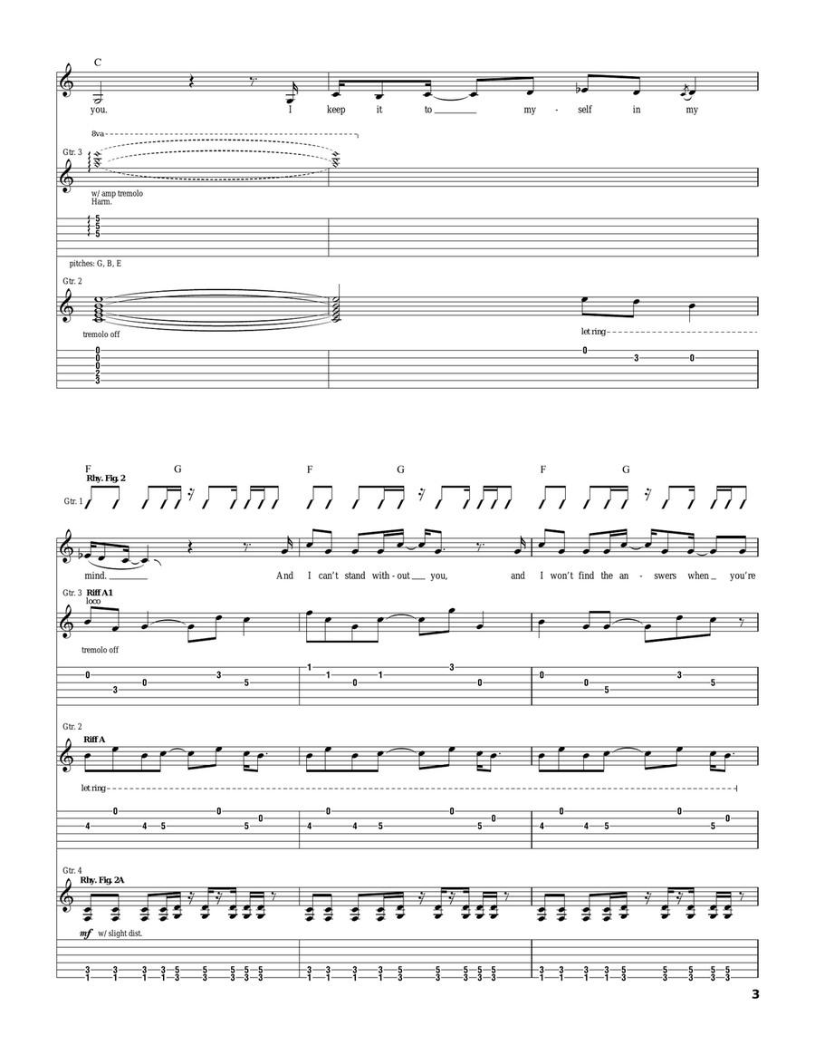 It's Over It's Over Acoustic Guitar scores gallery preview page 3