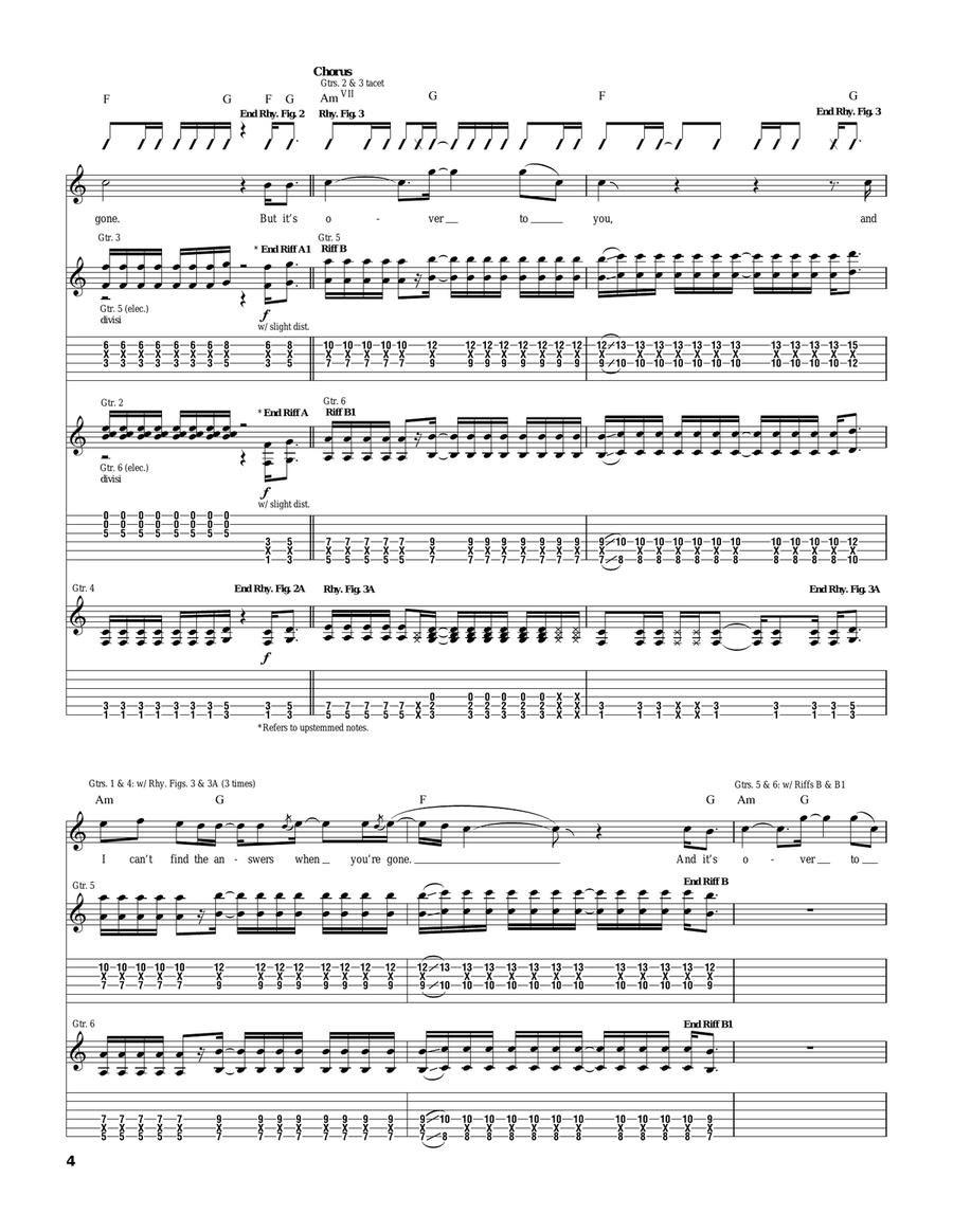 It's Over It's Over Acoustic Guitar scores gallery preview page 4