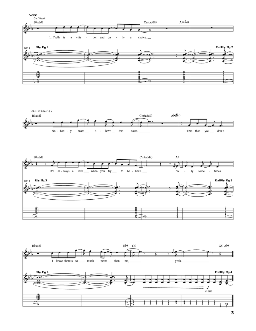 Truth Is A Whisper Truth Is A Whisper Acoustic Guitar scores gallery preview page 3
