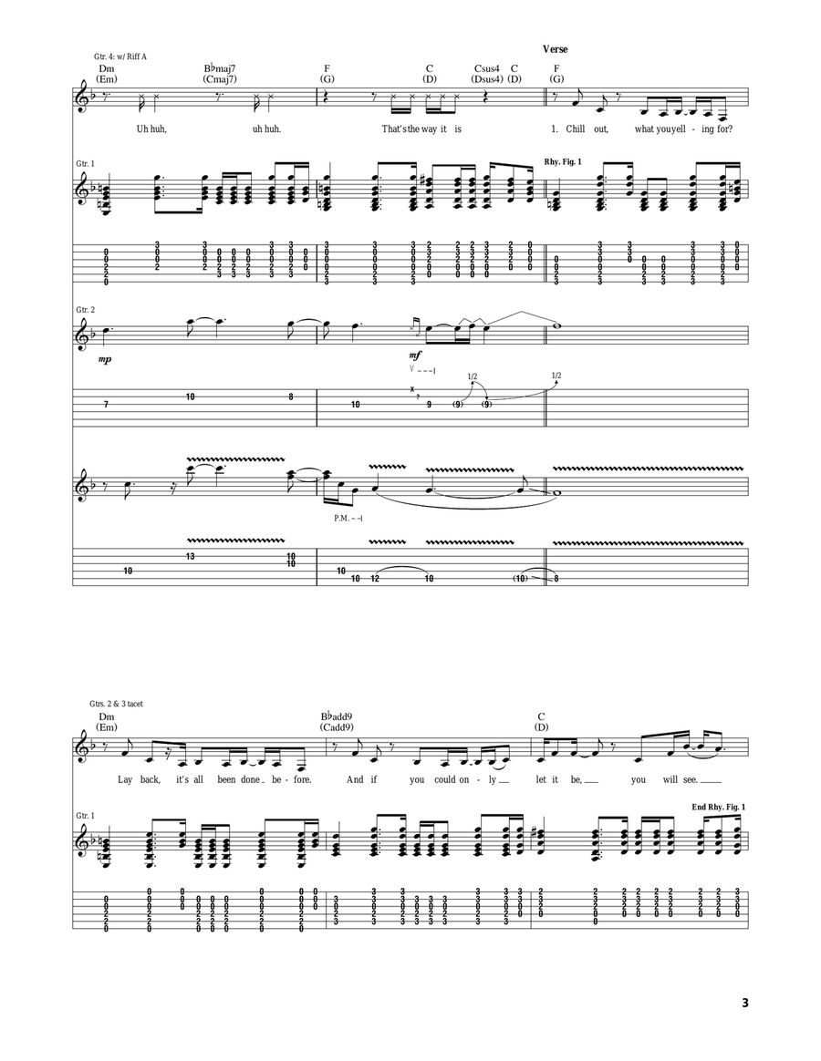 Complicated Complicated Acoustic Guitar scores gallery preview page 3
