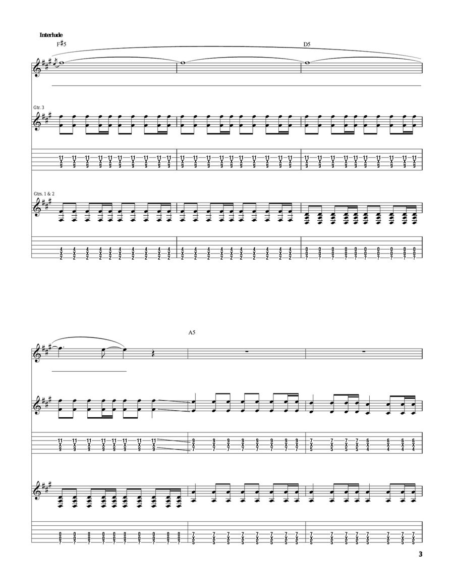 Bleed American Bleed American Acoustic Guitar scores gallery preview page 3