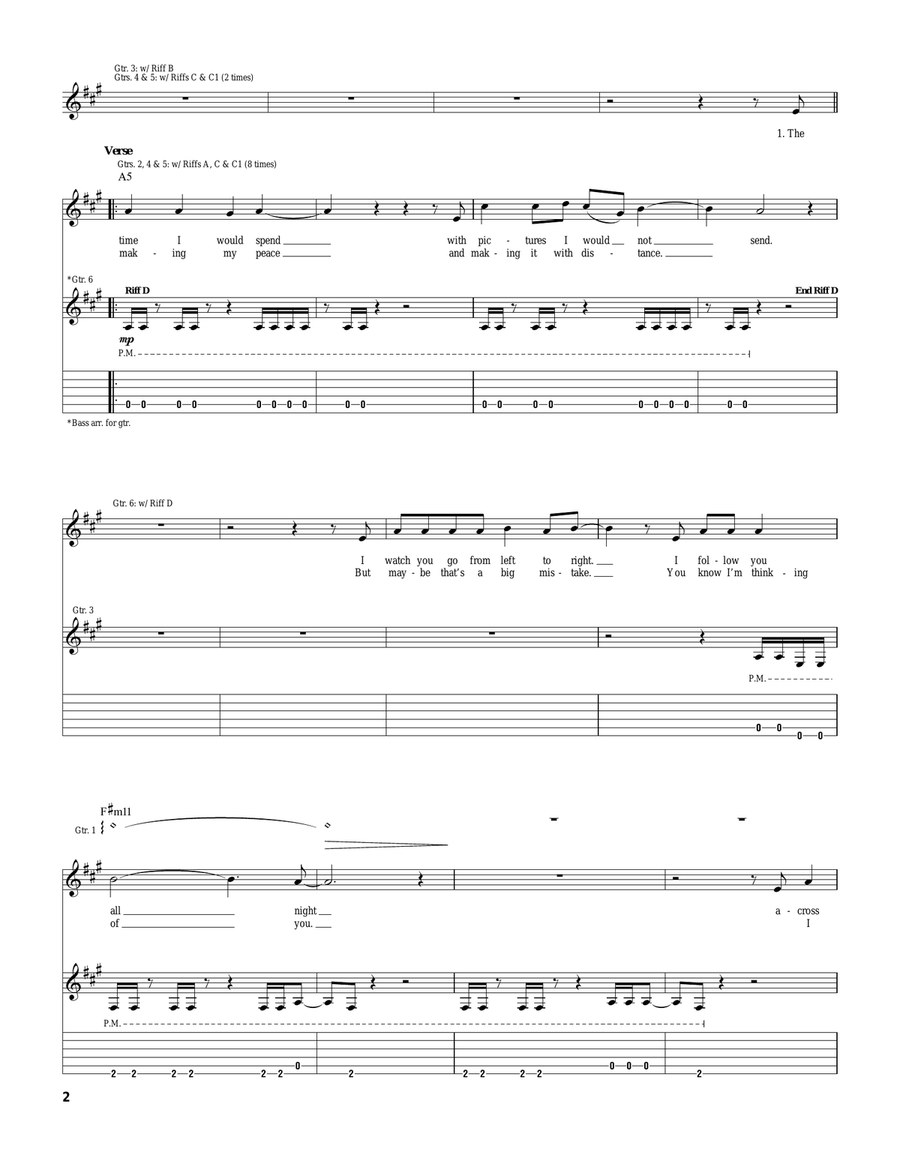 Cautioners Cautioners Acoustic Guitar scores gallery preview page 2