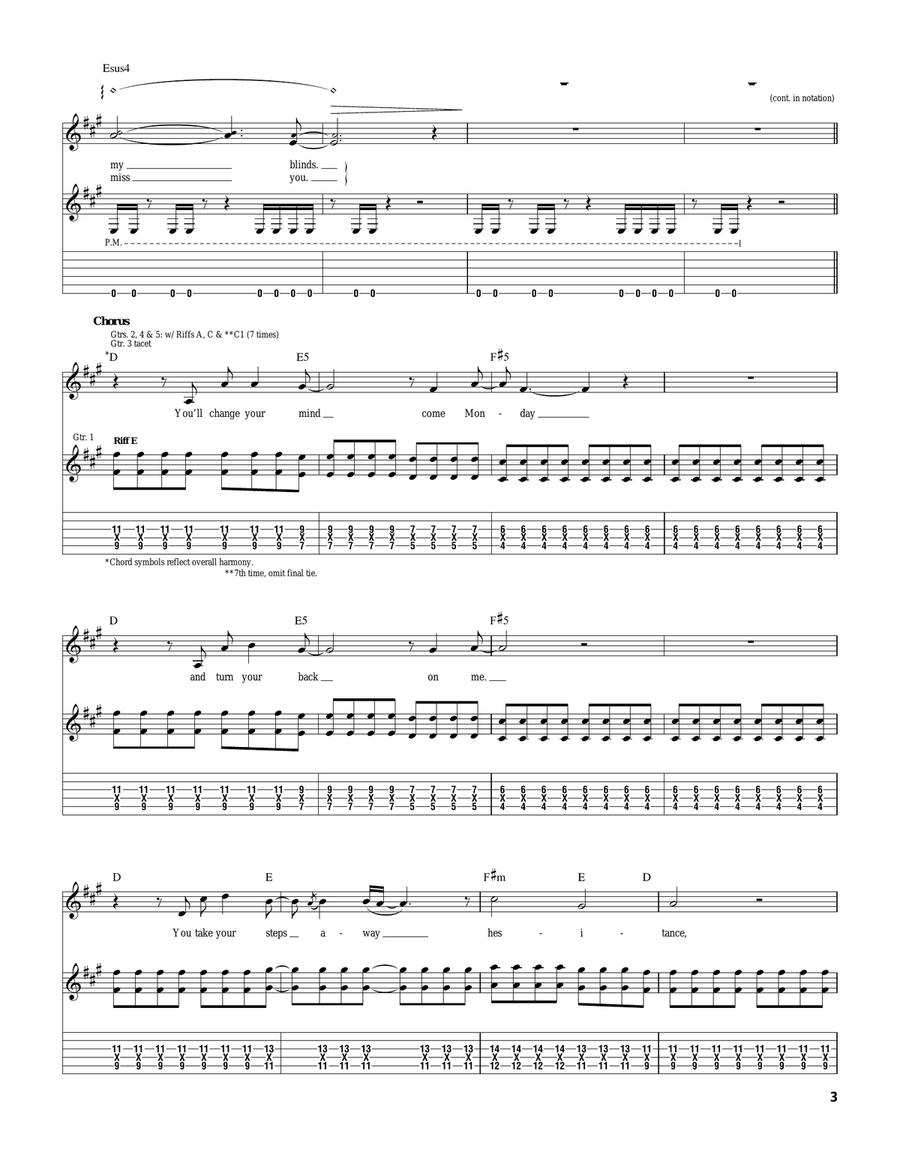 Cautioners Cautioners Acoustic Guitar scores gallery preview page 3