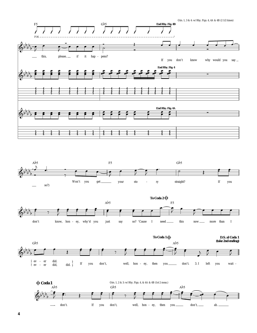 If You Don't, Don't If You Don't, Don't Acoustic Guitar scores gallery preview page 4