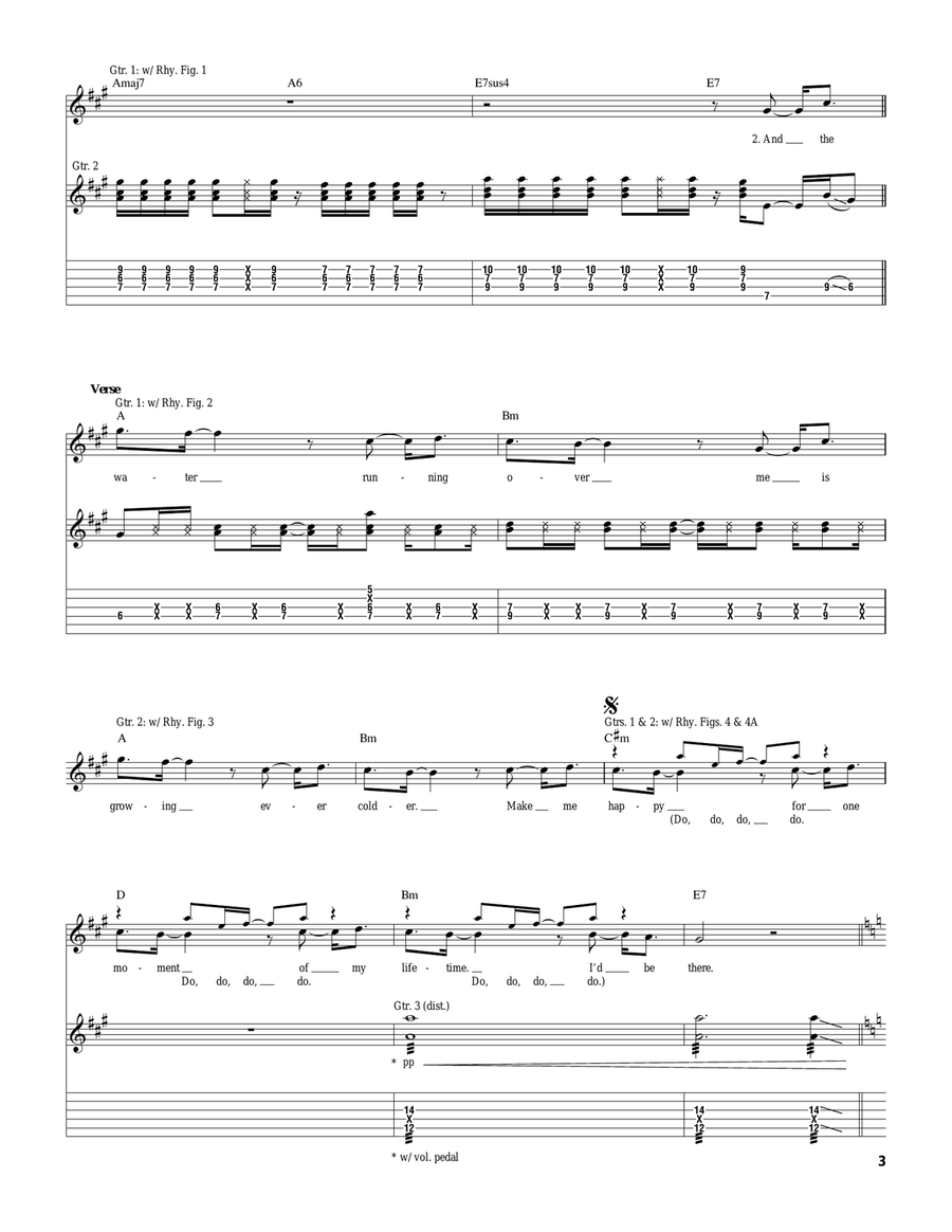 Burndt Jamb Burndt Jamb Guitar Tablature scores gallery preview page 3