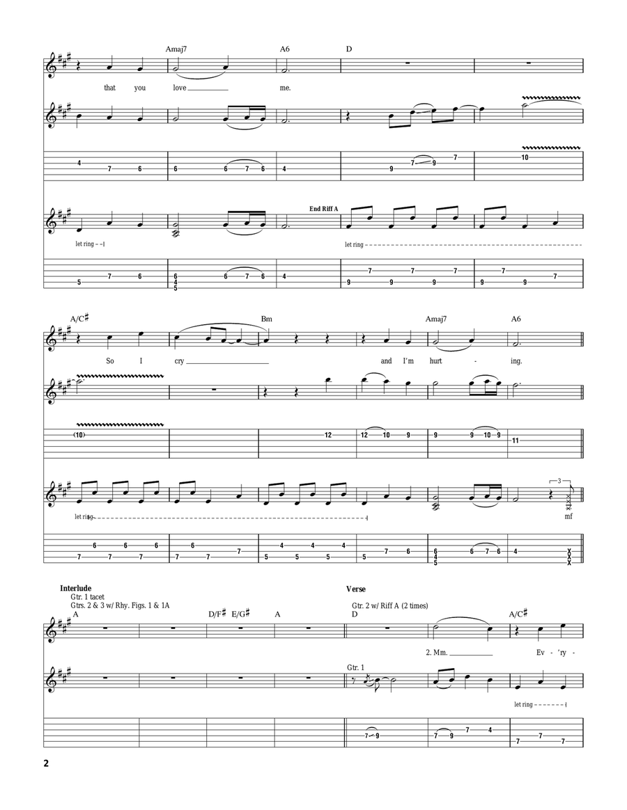 Death And Destruction Death And Destruction Guitar Tablature scores gallery preview page 2