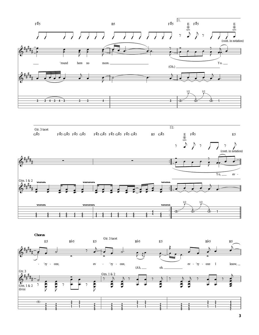 Take Control Take Control Guitar Tablature scores gallery preview page 3