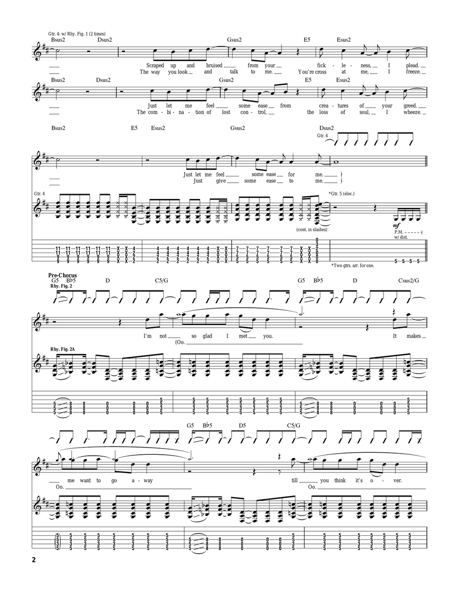 Where Do We Go From Here Where Do We Go From Here Guitar Tablature scores gallery preview page 2
