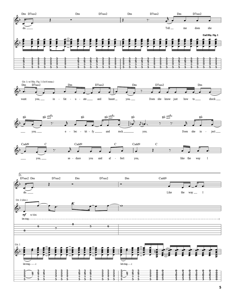 Like The Way I Do Like The Way I Do Acoustic Guitar scores gallery preview page 5