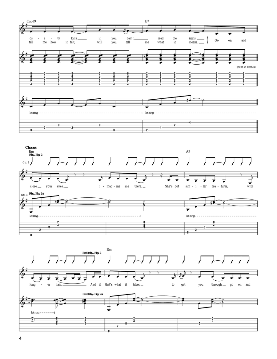 Similar Features Similar Features Acoustic Guitar scores gallery preview page 4