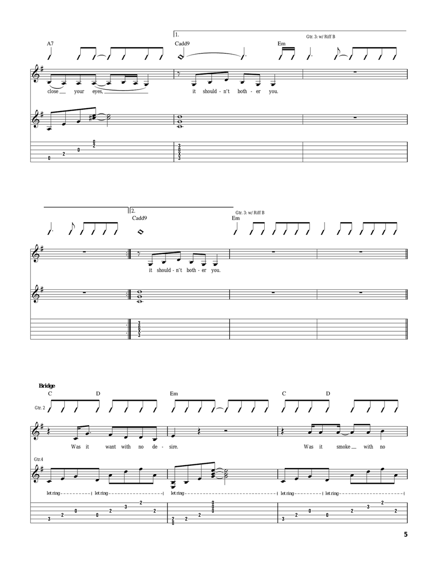 Similar Features Similar Features Acoustic Guitar scores gallery preview page 5