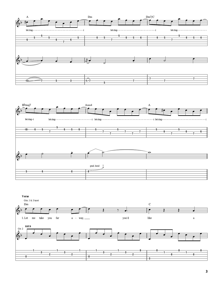 Holiday Holiday Electric Guitar scores gallery preview page 3
