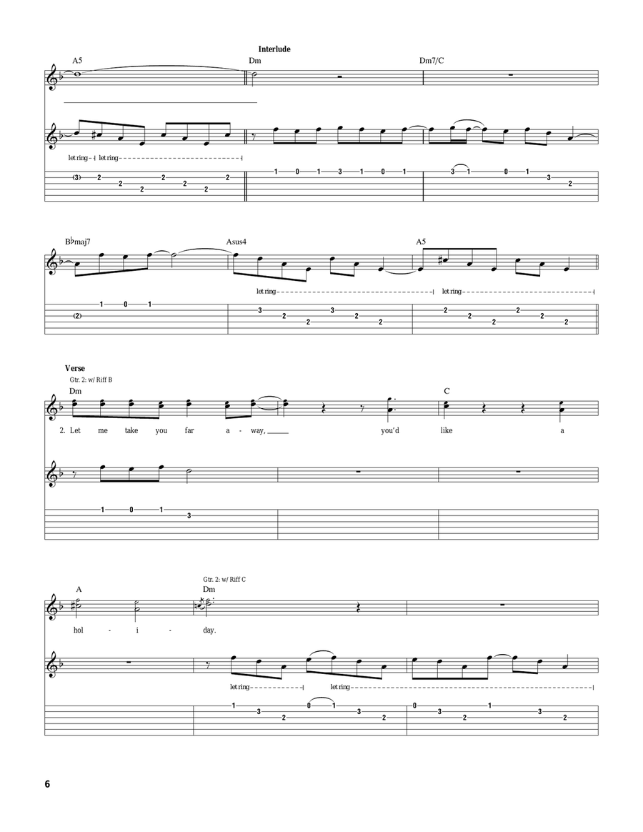 Holiday Holiday Electric Guitar scores gallery preview page 6
