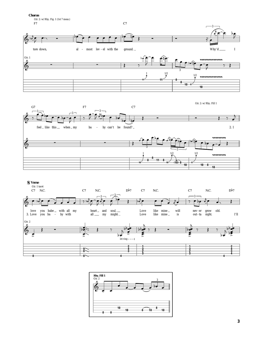I'm Tore Down Acoustic Guitar scores gallery preview page 3