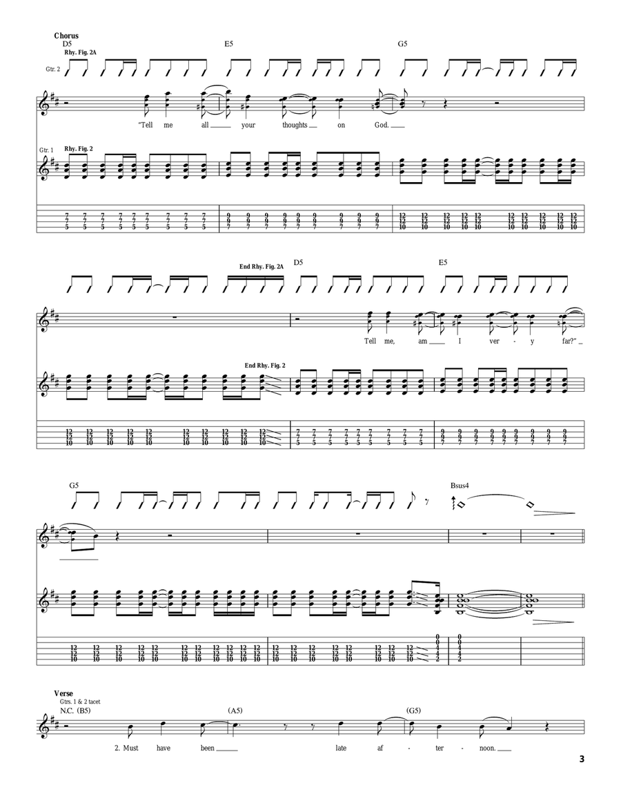 Counting Blue Cars Counting Blue Cars Acoustic Guitar scores gallery preview page 3