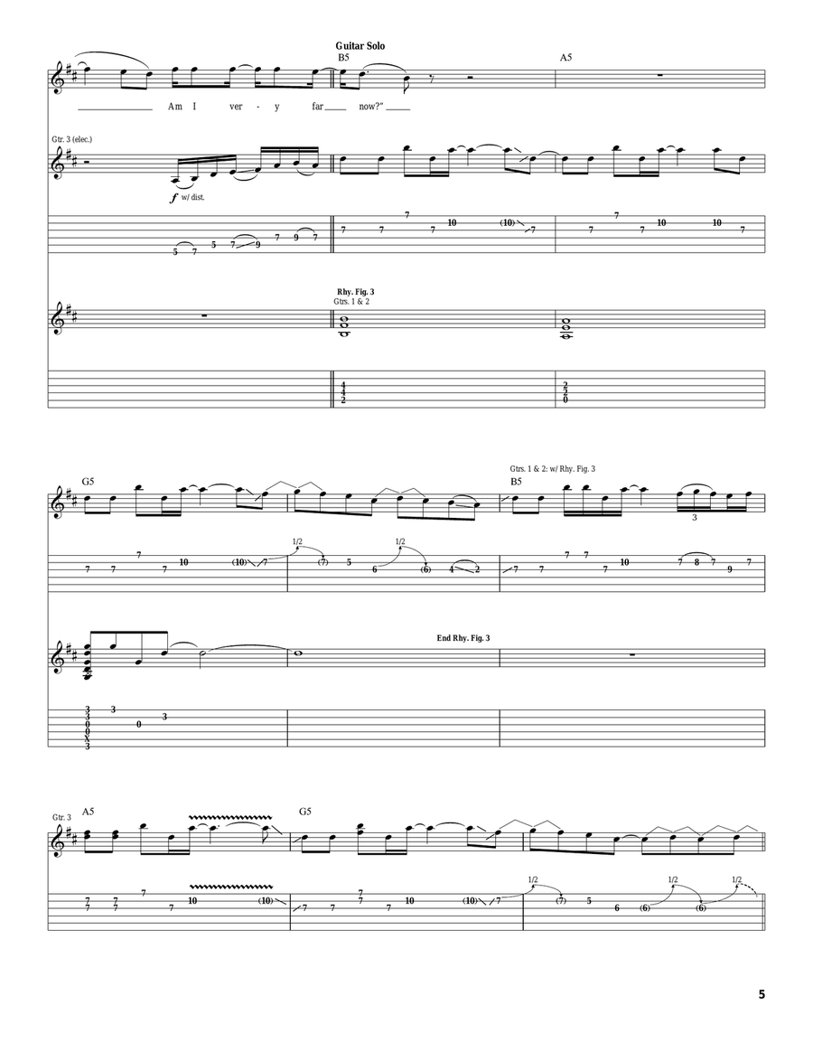 Counting Blue Cars Counting Blue Cars Acoustic Guitar scores gallery preview page 5