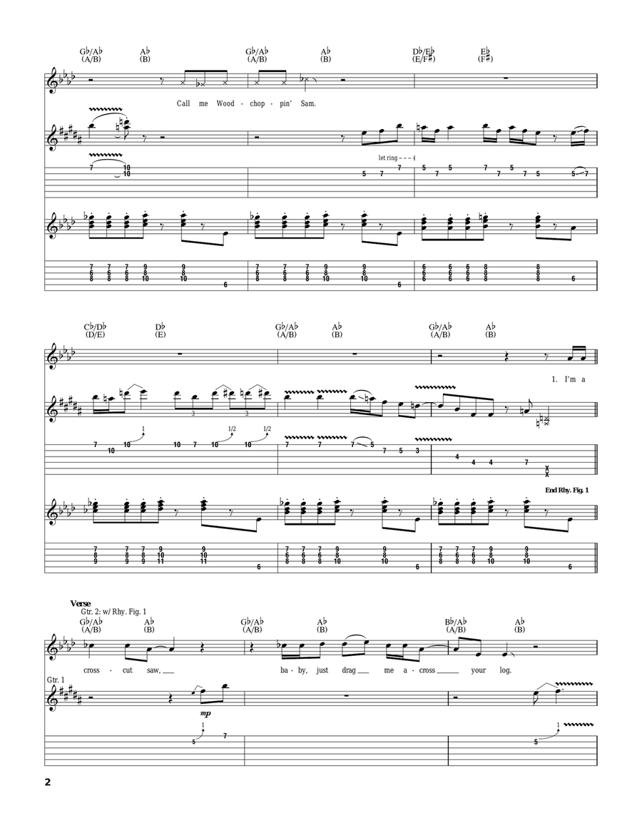 Crosscut Saw Crosscut Saw Acoustic Guitar scores gallery preview page 2