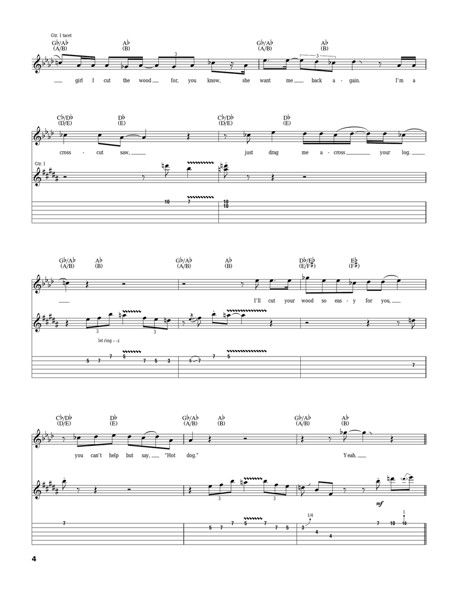 Crosscut Saw Crosscut Saw Acoustic Guitar scores gallery preview page 4