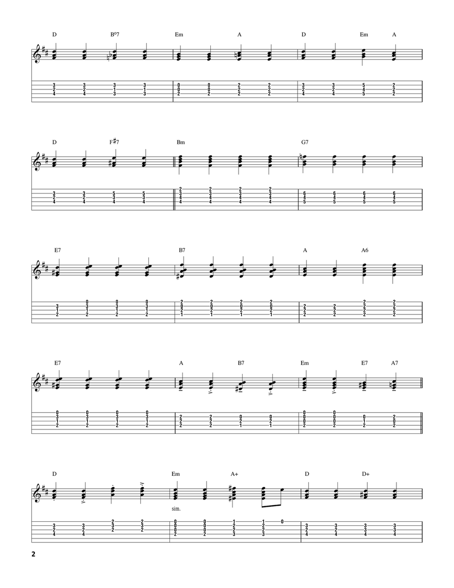 Ain't Misbehavin' Ain't Misbehavin' Electric Guitar scores gallery preview page 2