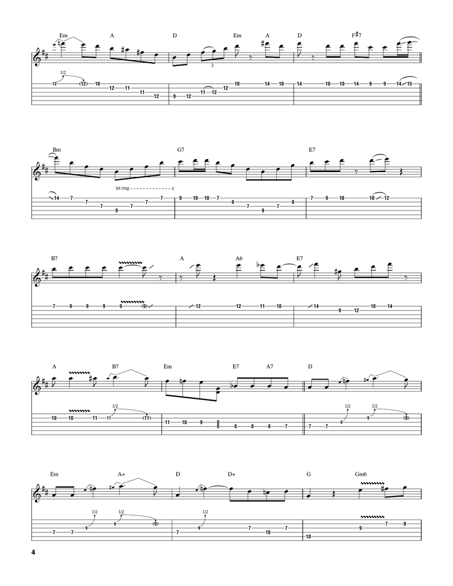 Ain't Misbehavin' Ain't Misbehavin' Electric Guitar scores gallery preview page 4