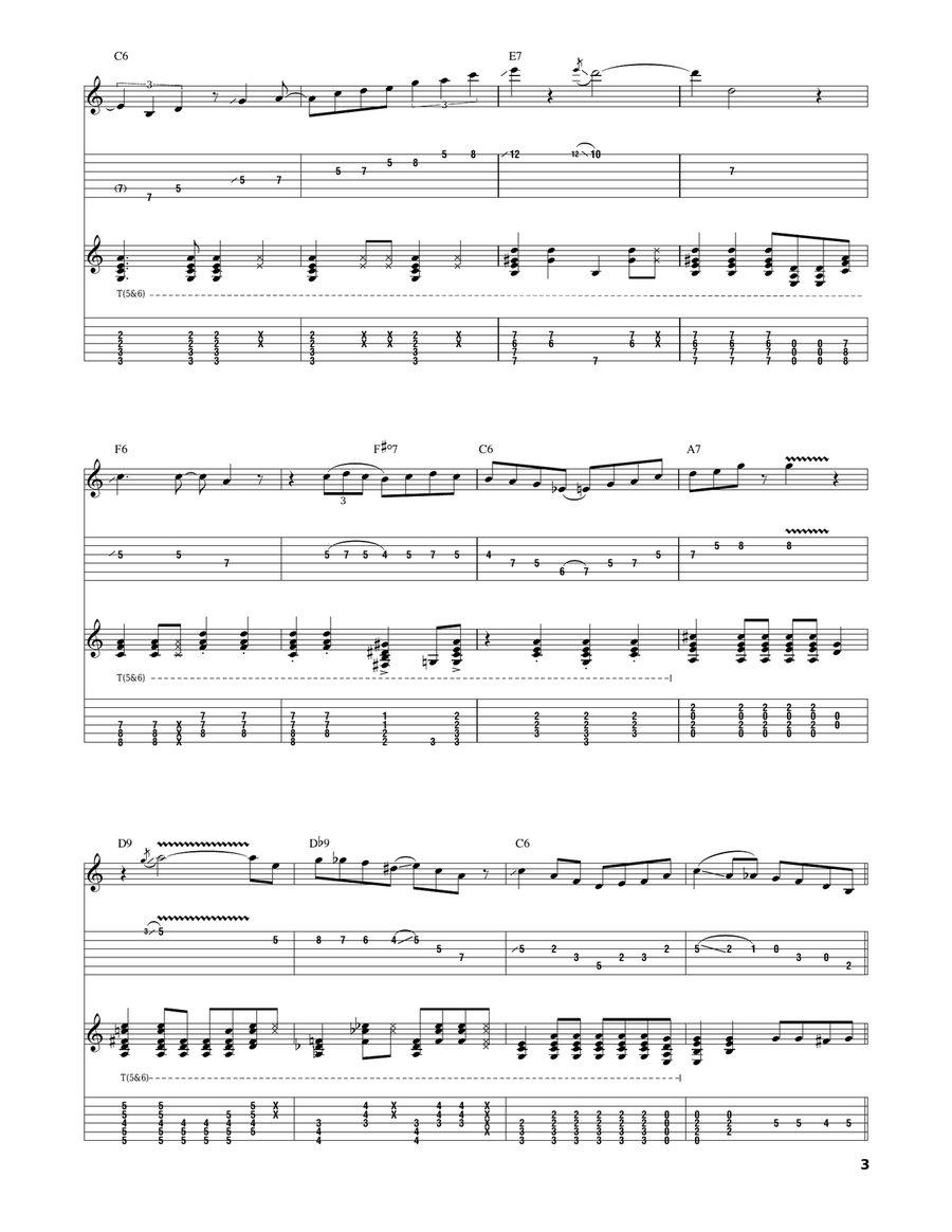 The World Is Waiting For The Sunrise Electric Guitar scores gallery preview page 3