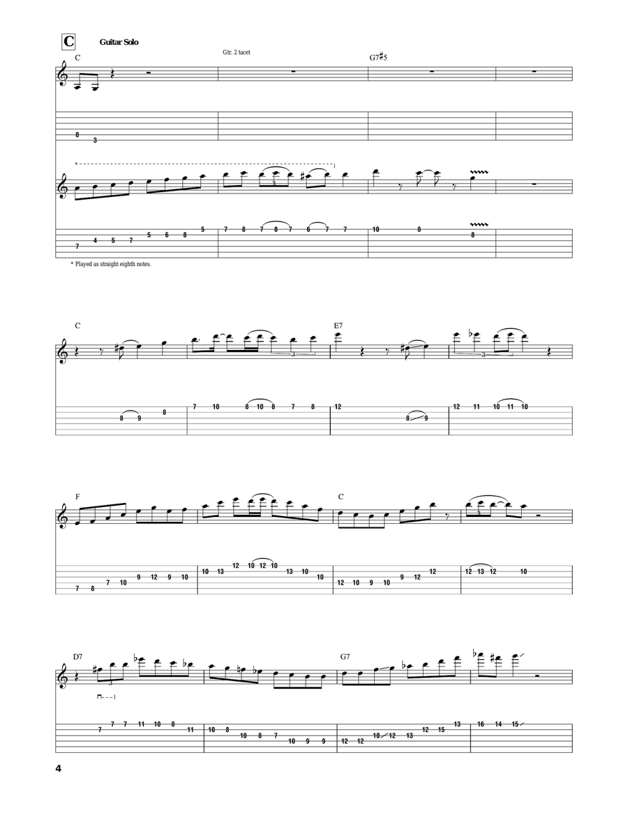 The World Is Waiting For The Sunrise Electric Guitar scores gallery preview page 4