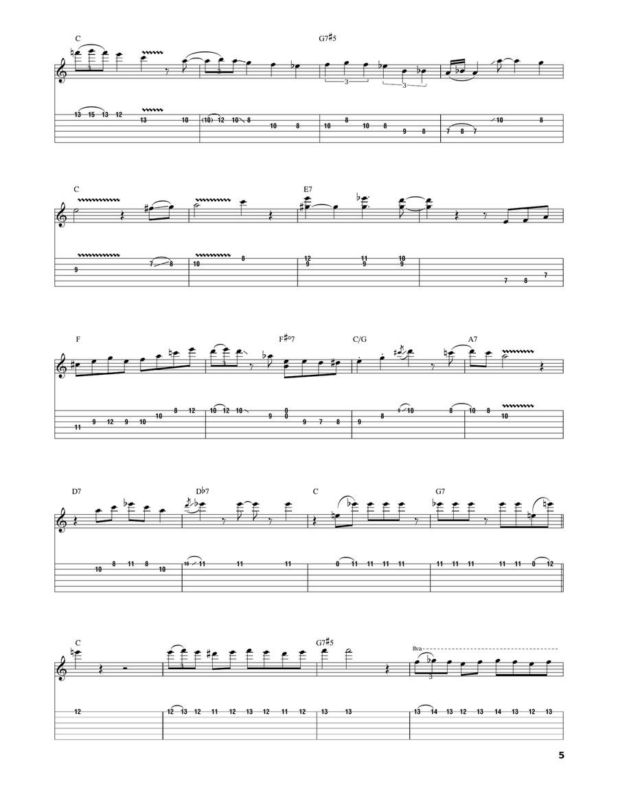 The World Is Waiting For The Sunrise Electric Guitar scores gallery preview page 5