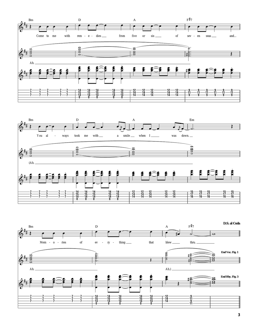 On Mercury On Mercury Guitar Tablature scores gallery preview page 3