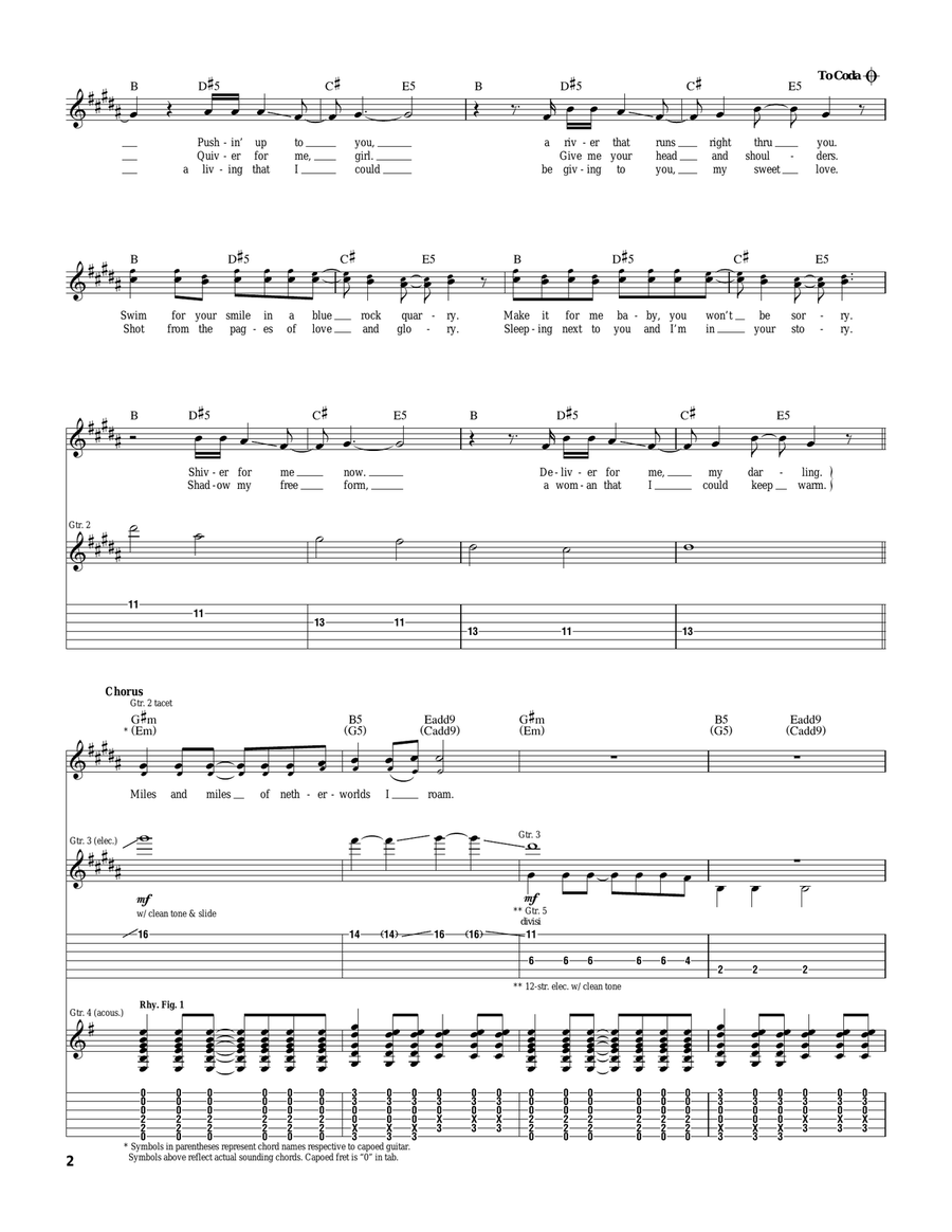 Warm Tape Warm Tape Guitar Tablature scores gallery preview page 2