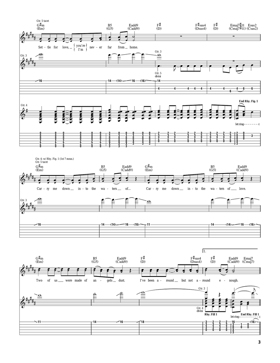 Warm Tape Warm Tape Guitar Tablature scores gallery preview page 3