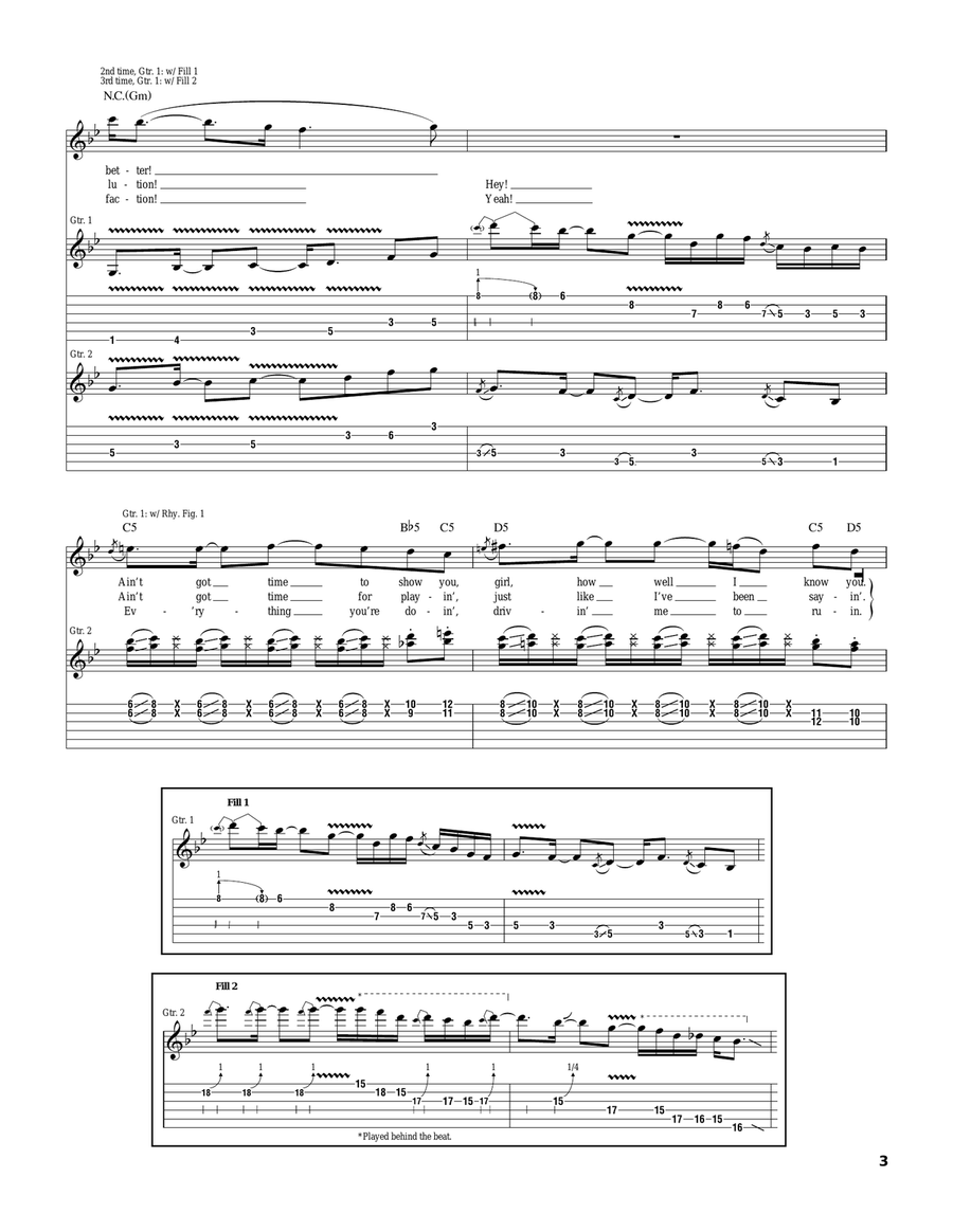 I Guess I'll Go Away I Guess I'll Go Away Electric Guitar scores gallery preview page 3