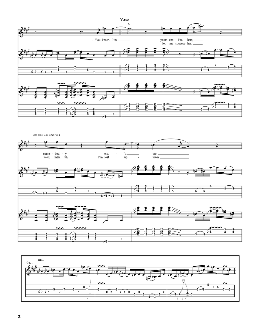 I'm Yours and I'm Hers I'm Yours and I'm Hers Electric Guitar scores gallery preview page 2