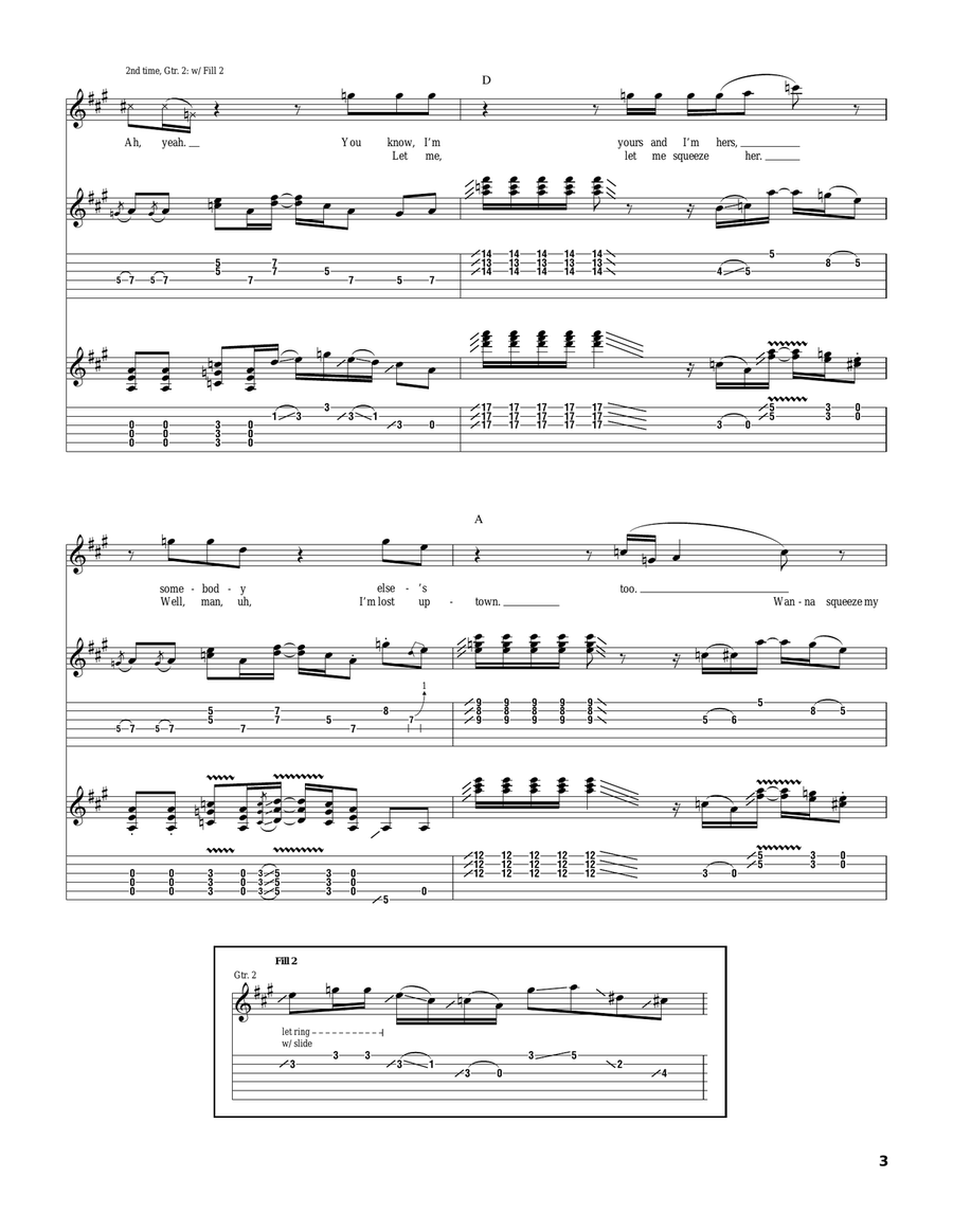 I'm Yours and I'm Hers I'm Yours and I'm Hers Electric Guitar scores gallery preview page 3