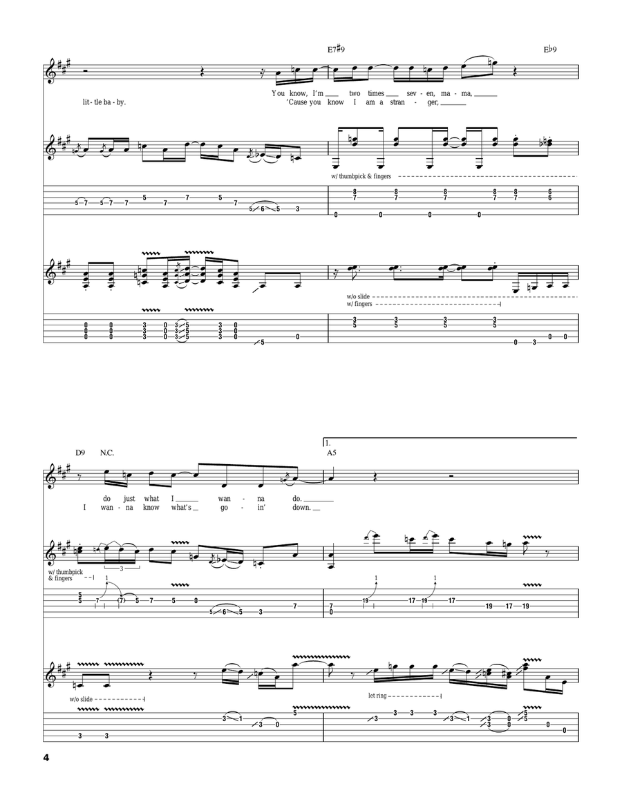 I'm Yours and I'm Hers I'm Yours and I'm Hers Electric Guitar scores gallery preview page 4
