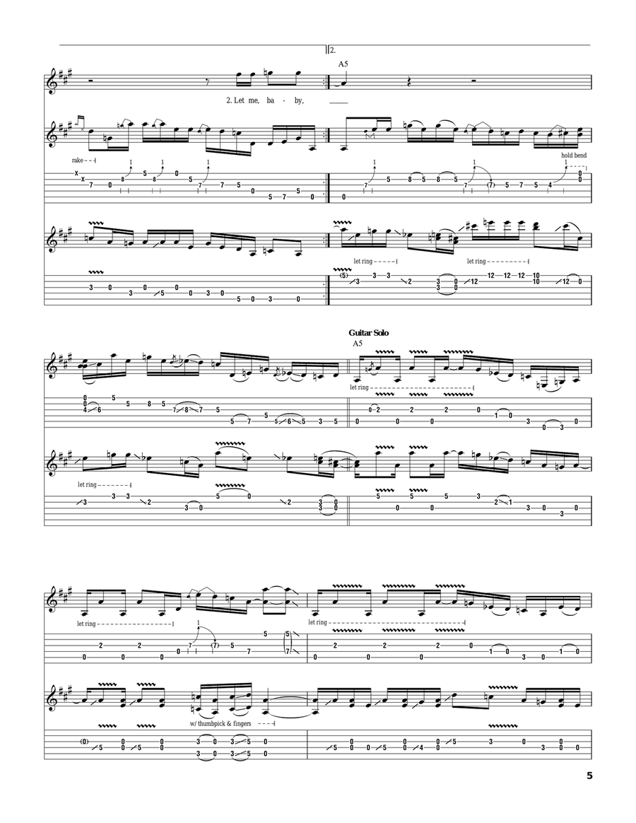 I'm Yours and I'm Hers I'm Yours and I'm Hers Electric Guitar scores gallery preview page 5