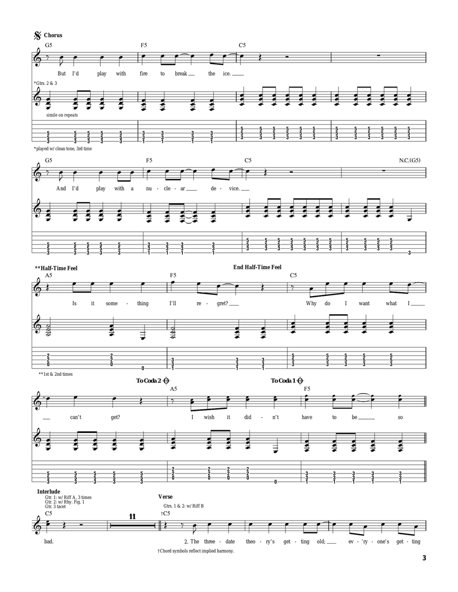 Wendy Clear Wendy Clear Guitar Tablature scores gallery preview page 3