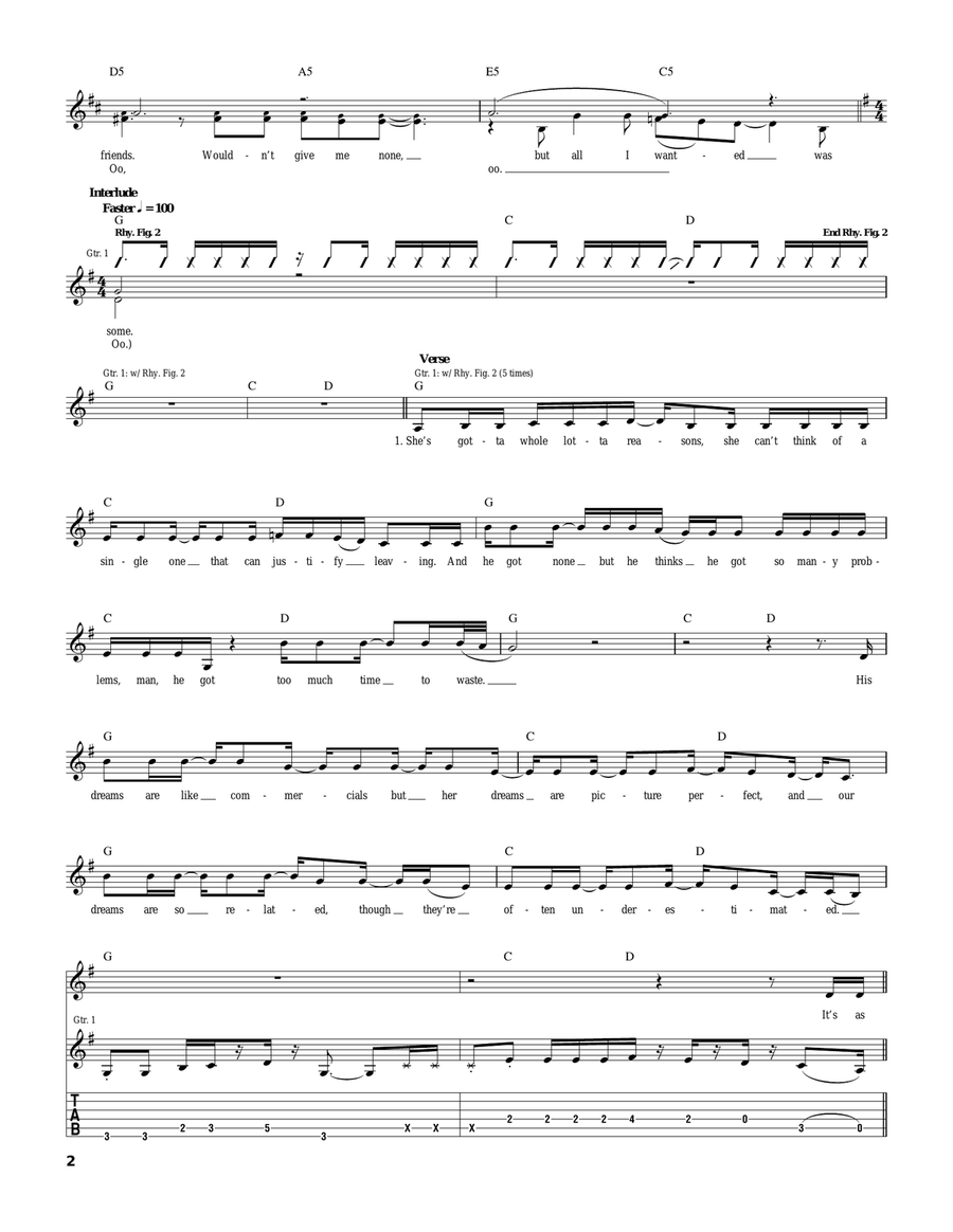 Bubble Toes Bubble Toes Acoustic Guitar scores gallery preview page 2