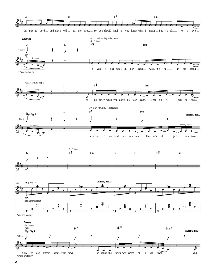 It's All Understood Acoustic Guitar scores gallery preview page 2
