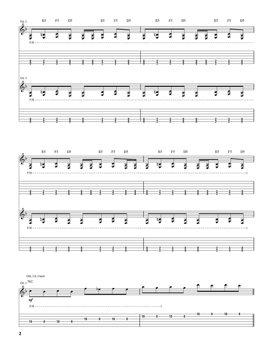 F**k The System F**k The System Electric Guitar scores gallery preview page 2