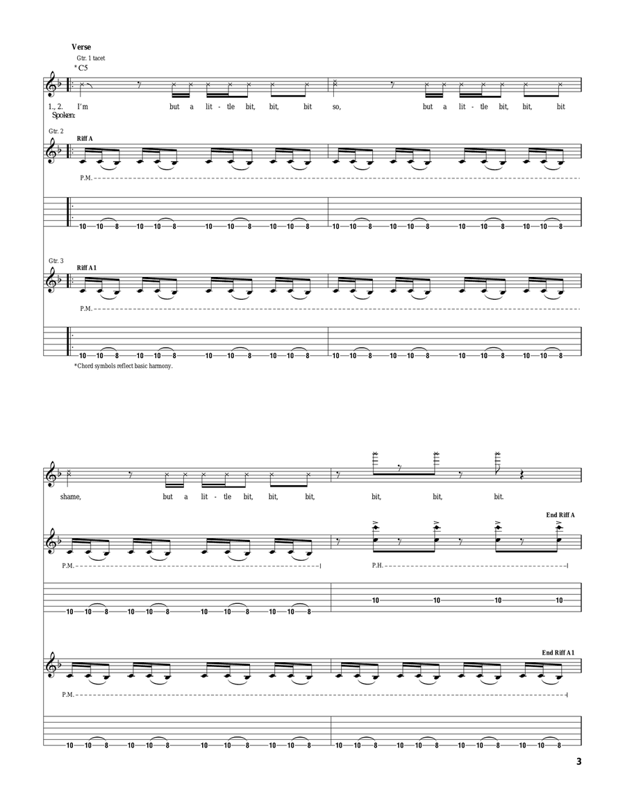 F**k The System F**k The System Electric Guitar scores gallery preview page 3