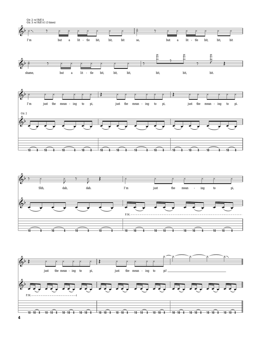F**k The System F**k The System Electric Guitar scores gallery preview page 4