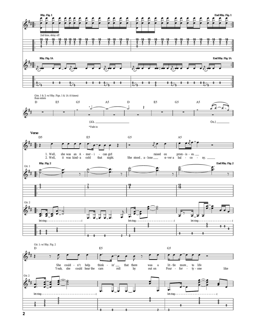 American Girl American Girl Acoustic Guitar scores gallery preview page 2
