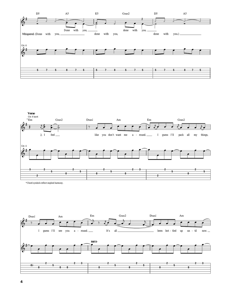 Always Always Electric Guitar scores gallery preview page 4