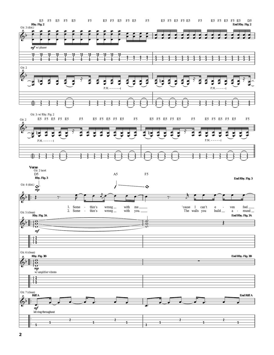 All Because Of You All Because Of You Electric Guitar scores gallery preview page 2