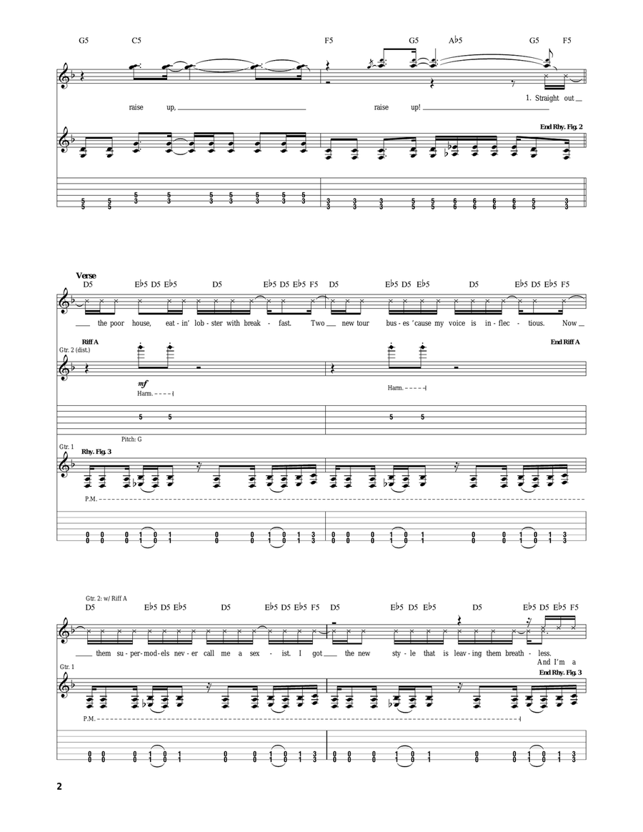 Raise Up Raise Up Electric Guitar scores gallery preview page 2