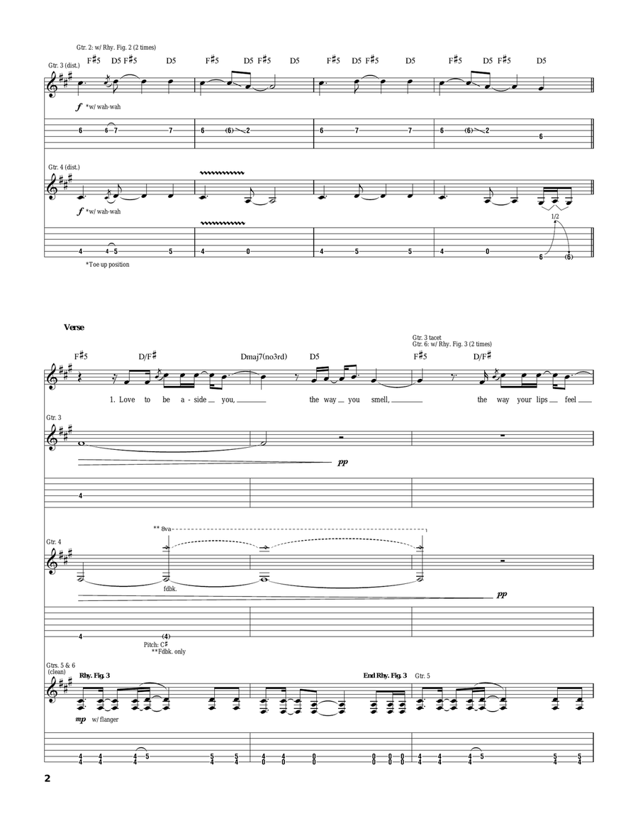 Weight Of The World Weight Of The World Electric Guitar scores gallery preview page 2