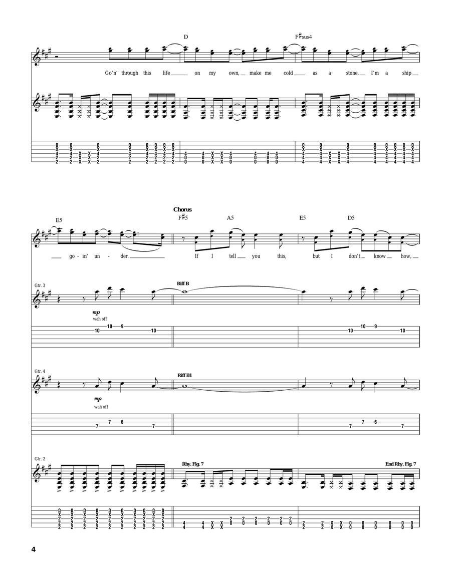 Weight Of The World Weight Of The World Electric Guitar scores gallery preview page 4