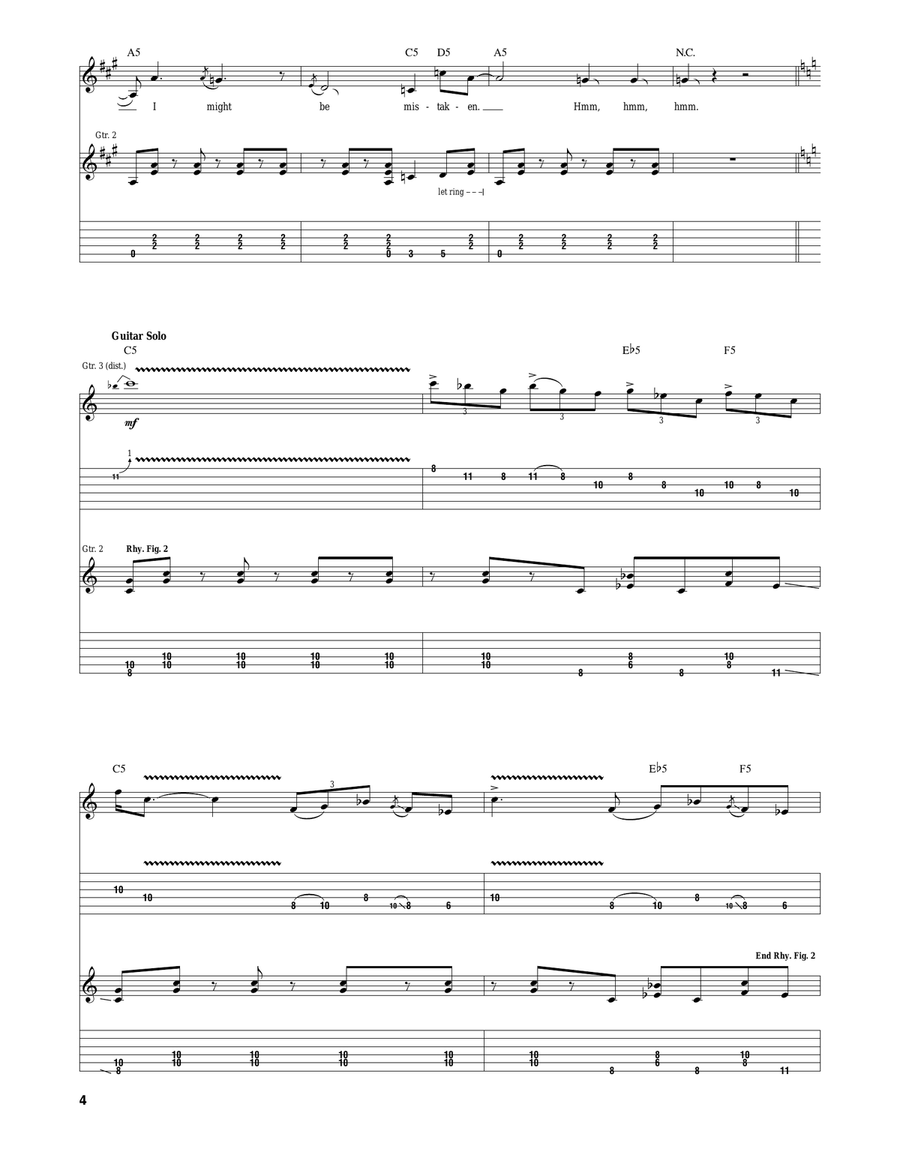 La Grange La Grange Acoustic Guitar scores gallery preview page 4