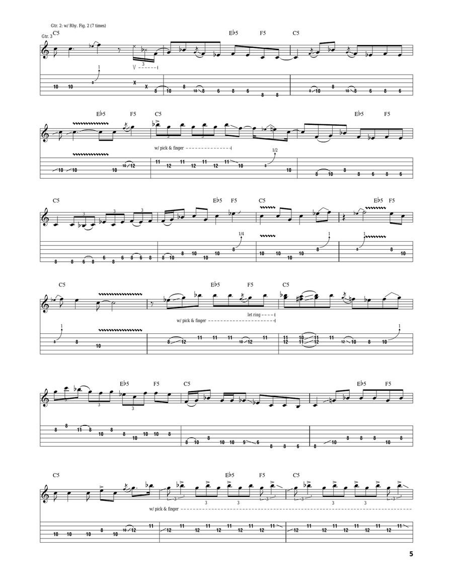 La Grange La Grange Acoustic Guitar scores gallery preview page 5